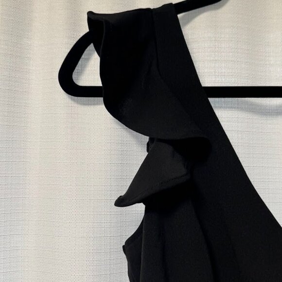 Altar’d State Black Ruffle Mini Dress – Semi-Backless - Picture 2 of 6
